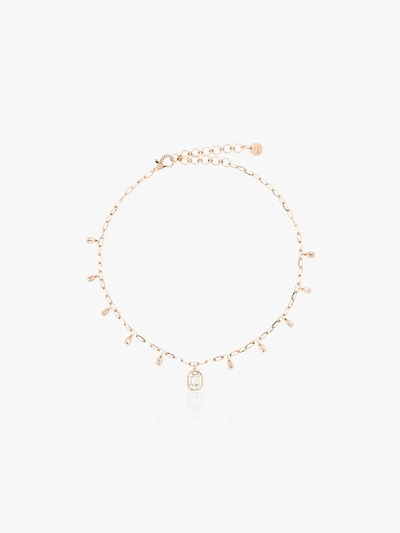 Shay 18kt Rose Gold And Diamond Drop Necklace