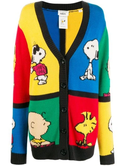 Chinti & Parker Peanuts Colour-block Cardigan In Blue