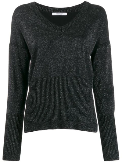 Derek Lam 10 Crosby Twilight Wool Cashmere Wooster V In Black