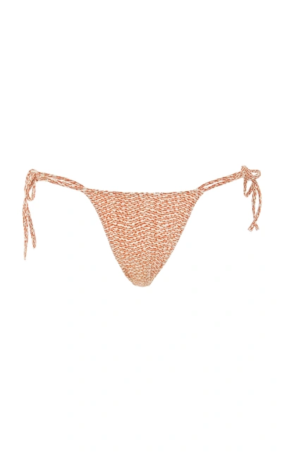 Tropic Of C Praia Printed Bikini Bottom In Orange