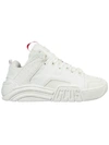 Gcds White Slim Skate Sneakers In White
