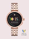 KATE SPADE ROSE GOLD-TONE STAINLESS STEEL SCALLOP SMARTWATCH 2,ONE SIZE