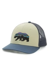 Patagonia Fitz Roy Bear Trucker Cap In Pelican