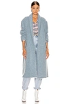 Isabel Marant Étoile Isabel Marant Etoile Blue Boucle Faby Coat In Blue