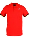 K-way Vincent Contrast Stretch Polo In Red