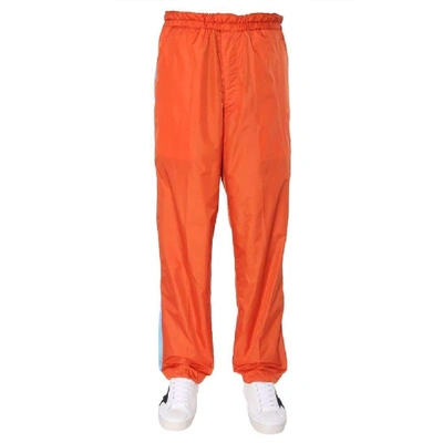 Comme Des Garçons Men's Orange Polyester Pants