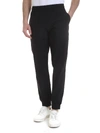 BURBERRY BLACK POLYESTER JOGGERS,8011492