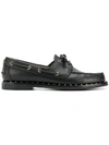 VALENTINO GARAVANI BLACK LEATHER LOAFERS,PY2S0A68MPW0NOO