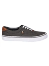 RALPH LAUREN RALPH LAUREN MEN'S GREY FABRIC SNEAKERS,816747519001 10