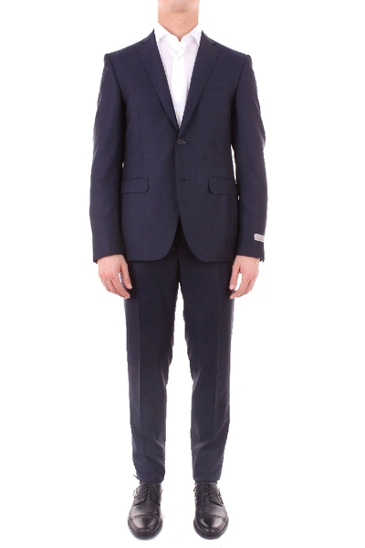 Canali Blue Wool Suit