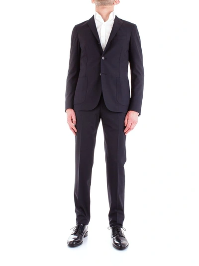 Corneliani Men's Blue Wool Suit