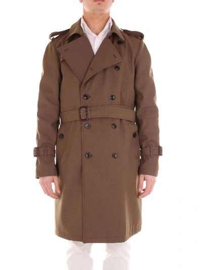 Mauro Grifoni Green Wool Coat