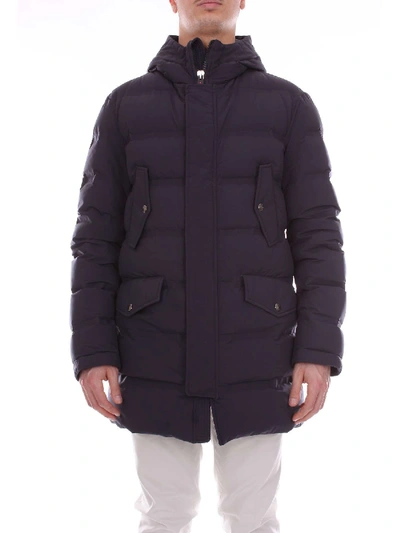 Kired Blue Polyamide Down Jacket