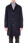 KIRED BLUE WOOL COAT,PARANA68185BLUE