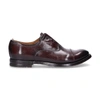 OFFICINE CREATIVE BROWN LEATHER LACE-UP SHOES,ANATOMIA15