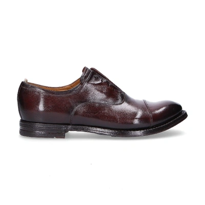 Officine Creative Brown Leather Lace-up Shoes