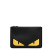 FENDI FENDI MEN'S BLACK LEATHER POUCH,7N0078O73F0WAD UNI