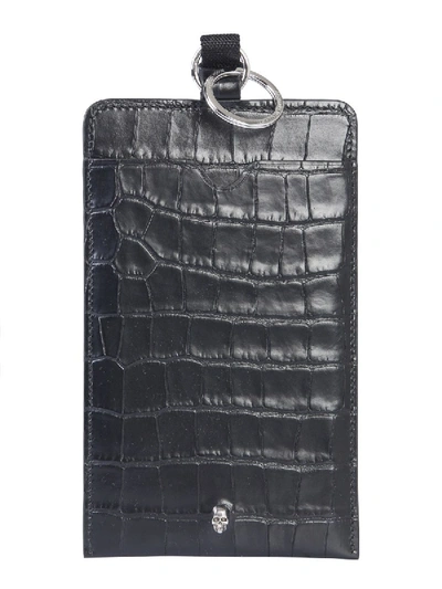 Alexander Mcqueen Black Leather Cover
