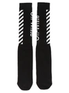 Off-white Black Arrow Mid Length Socks In Black
