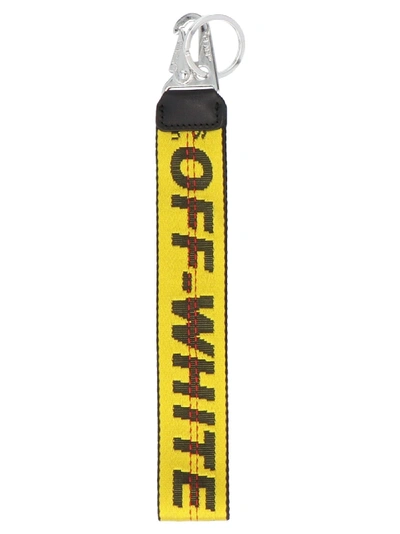 Off-white Men's Industrial Web Strap Keychain, Yellow