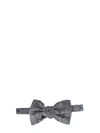 ALEXANDER MCQUEEN GREY SILK BOW TIE,3232314002Q1077