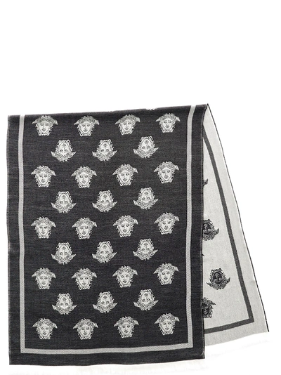 Versace White Wool Scarf