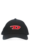 DIESEL BLACK COTTON HAT,00SW2U0KAVL900