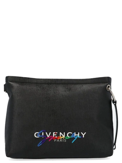 Givenchy Men's Black Synthetic Fibers Messenger Bag
