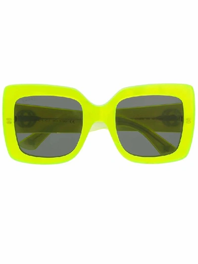 Gucci Women's Green Acetate Sunglasses