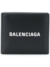 BALENCIAGA BLACK LEATHER WALLET,485108DLQHN1060