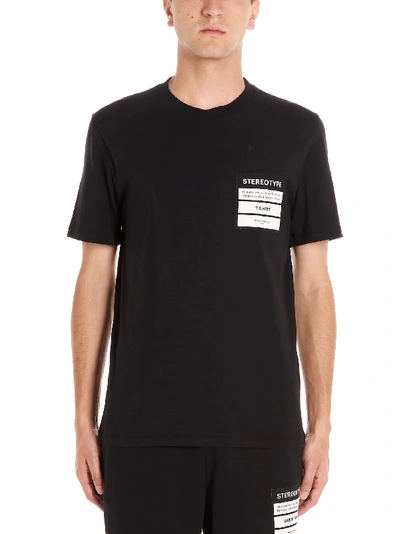 Maison Margiela Stereotype Cotton Jersey T-shirt In Black