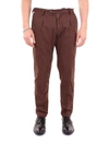 CRUNA BROWN WOOL trousers,RAVAL1P484BROWN