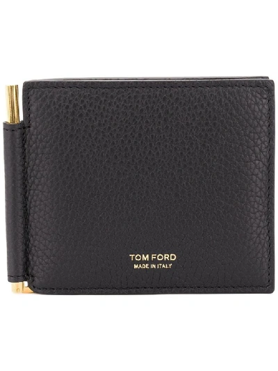Tom Ford Men's Black Leather Card Holder