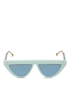 FENDI LIGHT BLUE ACETATE SUNGLASSES,FF0371S5CB3J