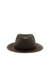 BORSALINO BROWN LEATHER HAT,3900600340