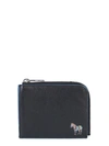 PS BY PAUL SMITH BLACK LEATHER WALLET,M2A5957AZEBRA78
