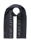 DIOR BLACK WOOL SCARF,96E0001A0048900048980