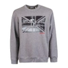 BURBERRY BURBERRY MEN'S GREY COTTON SWEATSHIRT,8016692 XL