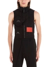 A-COLD-WALL* BLACK POLYESTER VEST,CW9SWV04CTE345999