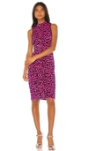 MILLY Cheetah Fitted Dress,MILL-WD943