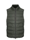 HERNO GREEN POLYAMIDE VEST,PI012ULE192887900