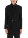 SAINT LAURENT BLACK WOOL BLAZER,574521Y036V1073