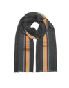 PAUL SMITH PAUL SMITH MEN'S GREY WOOL SCARF,M1A454DAS2276 UNI