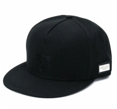 Philipp Plein Black Cotton Hat