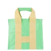 COMME DES GARÇONS GREEN POLYESTER TOTE,S276122