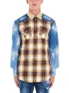 Dsquared2 Hemd Mit Karierten Einsätzen In Multicolor