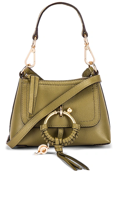 See By Chloé Joan Mini Leather Crossbody In Safari Khaki