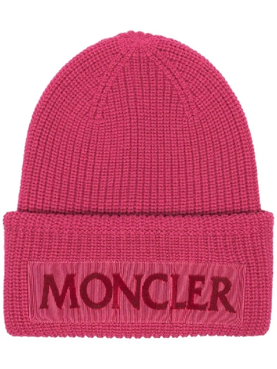 Moncler Pink Wool Hat