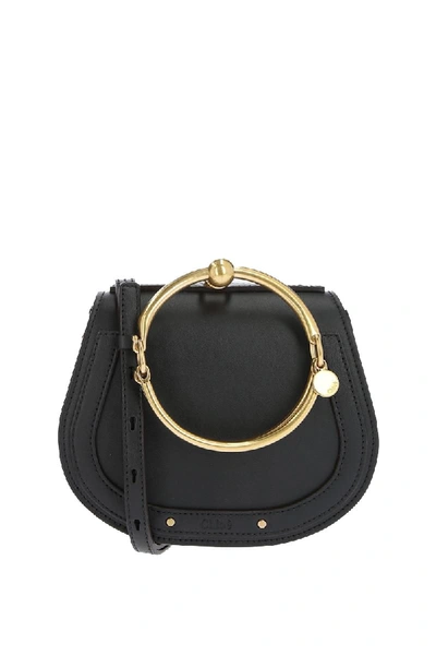 Chloé Black Leather Shoulder Bag