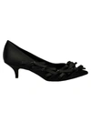 N°21 BLACK SILK PUMPS,I812100010999